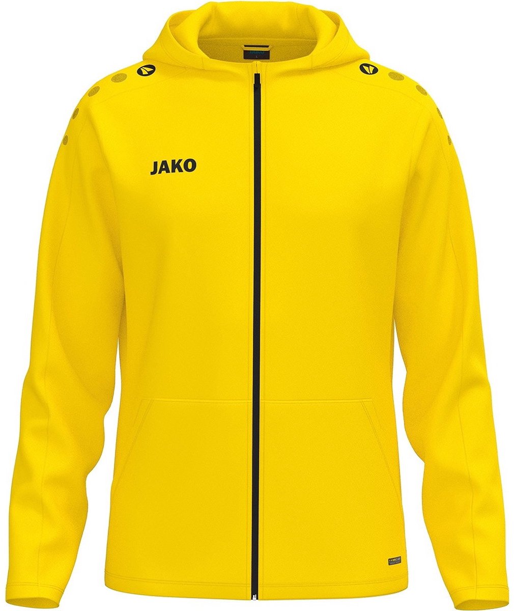 1010x1200-1 Jako One Jas Met Kap Heren - Geel | Maat: XXL - Afbeelding 1