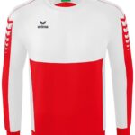 Erima Six Wings Sweatshirt Kinderen - Rood / Wit | Maat: 128