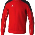 Erima Evo Star Sweatshirt Kinderen - Rood / Zwart | Maat: 128
