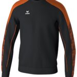 Erima Evo Star Sweatshirt Kinderen - Zwart / Oranje | Maat: 128