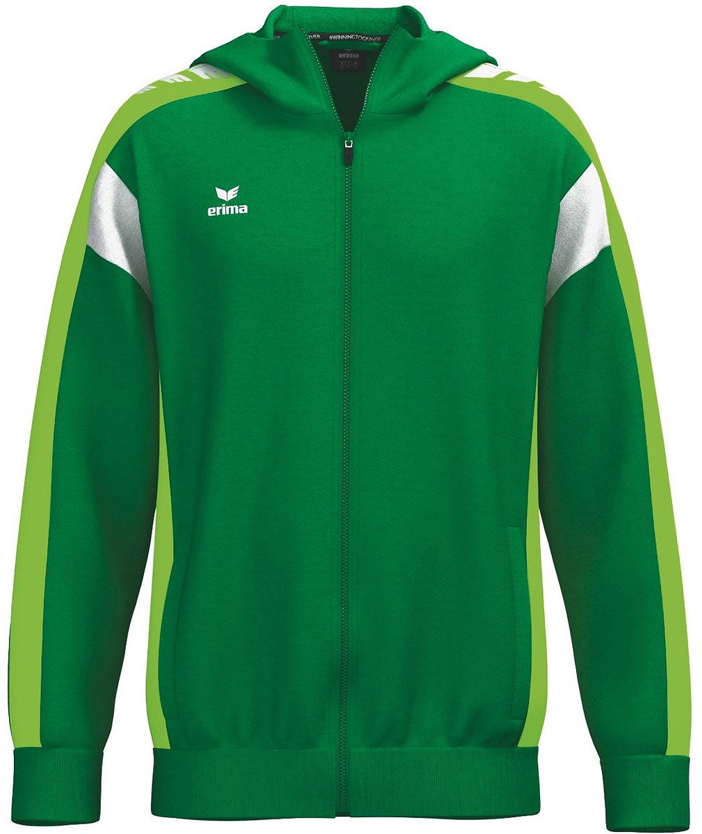 1010x1200-117 Erima Celebrate 125 Trainingsjack Met Capuchon Heren - Smaragd / Green Gecko | Maat: M - Afbeelding 1