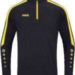 Jako Power Ziptop Heren - Zwart / Citroen | Maat: M