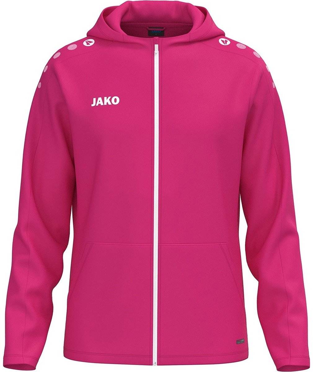 1010x1200-151 Jako One Jas Met Kap Heren - Deep Pink | Maat: S - Afbeelding 1
