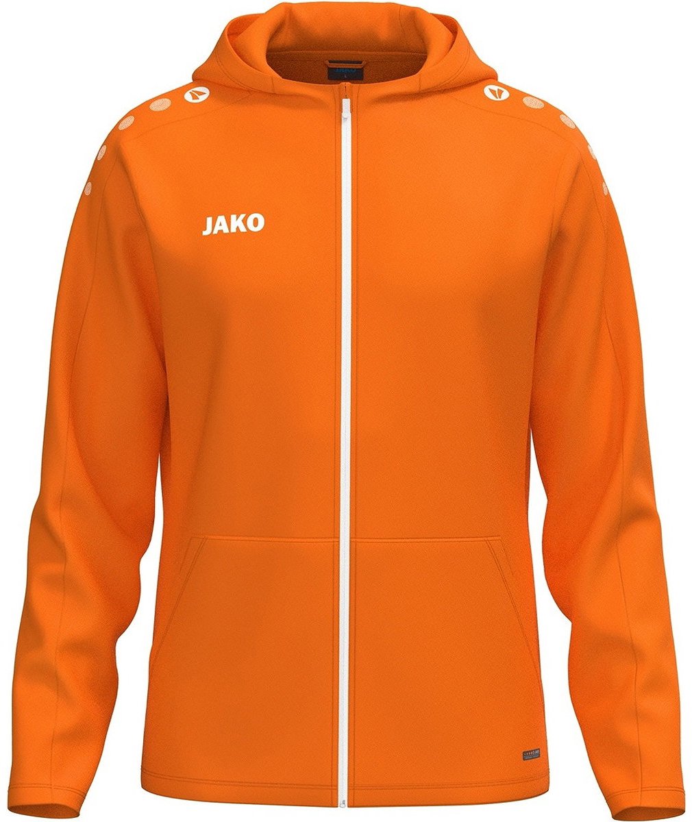 1010x1200-159 Jako One Jas Met Kap Kinderen - Fluo Oranje | Maat: 152 - Afbeelding 1