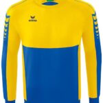 Erima Six Wings Sweatshirt Heren - New Royal / Geel | Maat: M