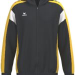 Erima Celebrate 125 Trainingsjack Met Capuchon Heren - Zwart / Geel | Maat: M