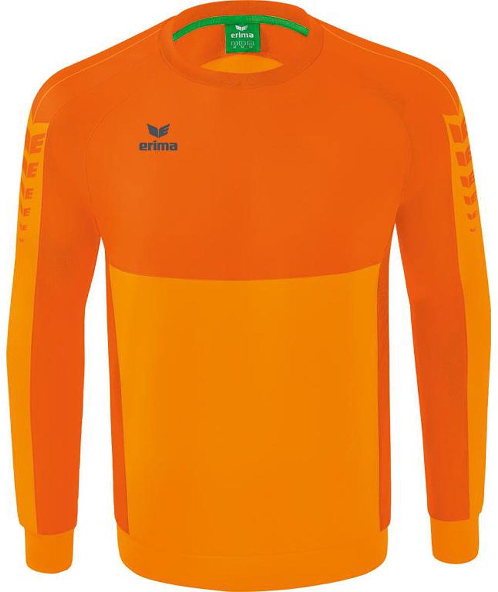 1010x1200-215 Erima Six Wings Sweatshirt Kinderen - New Orange / Oranje | Maat: 152 - Afbeelding 1