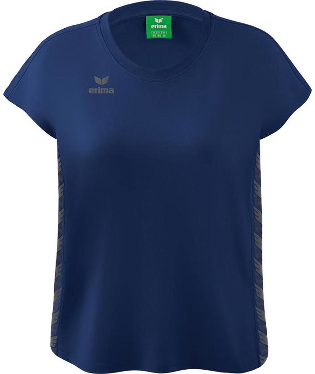 1010x1200-222 Erima Essential Team T-Shirt Dames - New Navy / Slate Grey | Maat: 40 - Afbeelding 1