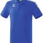 Erima Essential 5-C Polo Kinderen - Wit / New Royal | Maat: 140