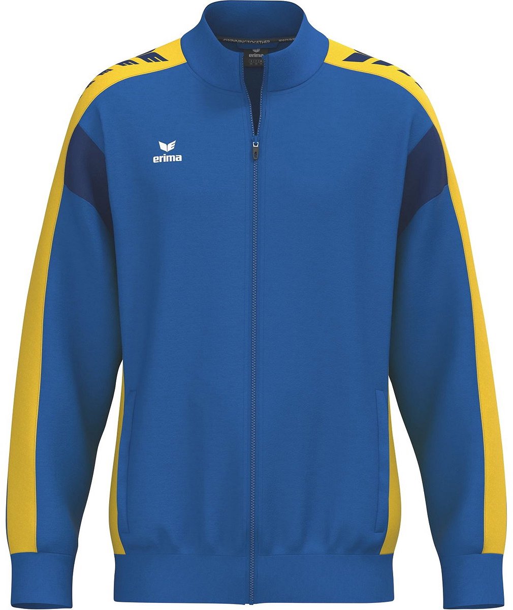 1010x1200-244 Erima Celebrate 125 Trainingsjack Kinderen - New Royal / Geel | Maat: 116 - Afbeelding 1