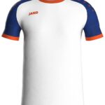 Jako Iconic Shirt Korte Mouw Kinderen - Wit / Royal / Fluo Oranje | Maat: 164