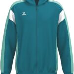 Erima Celebrate 125 Trainingsjack Met Capuchon Kinderen - Tahitian Blue / Mintgroen | Maat: 152