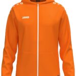 Jako One Jas Met Kap Kinderen - Fluo Oranje | Maat: 128