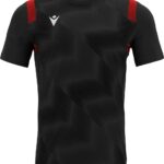 Macron Rodders Shirt Korte Mouw Heren - Zwart / Rood | Maat: 5XL