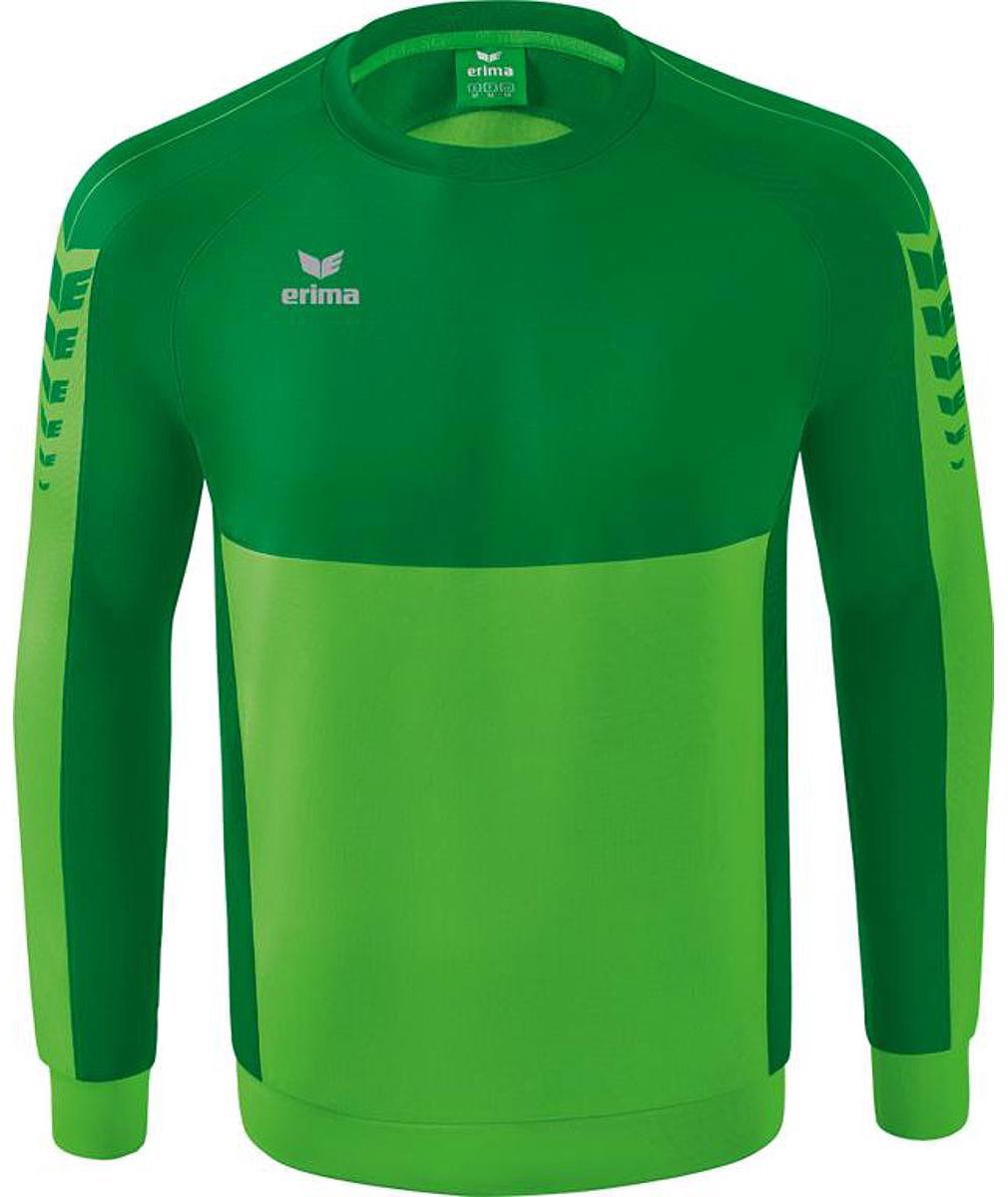 1010x1200-95 Erima Six Wings Sweatshirt Heren - Green / Smaragd | Maat: 3XL - Afbeelding 1