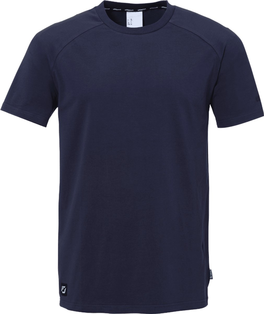 1011x1200-8 Uhlsport Id T-Shirt Heren - Marine / Zwart | Maat: M - Afbeelding 1