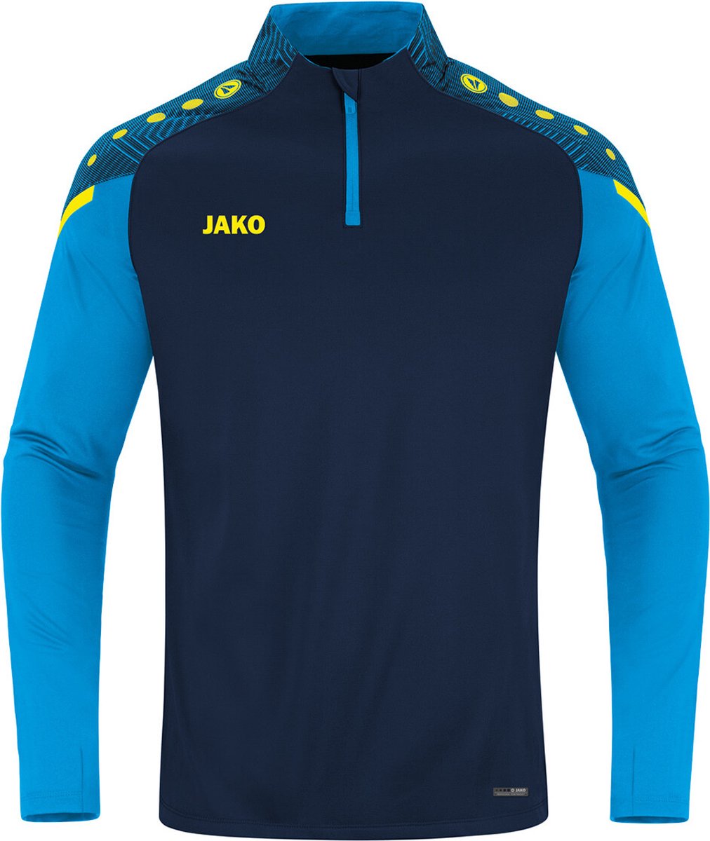 1012x1200-17 Jako - Ziptop Performance - Blauwe Voetbaltop Heren-L - Afbeelding 1