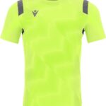 Macron Rodders Shirt Korte Mouw Heren - Fluogeel / Antraciet | Maat: XXL