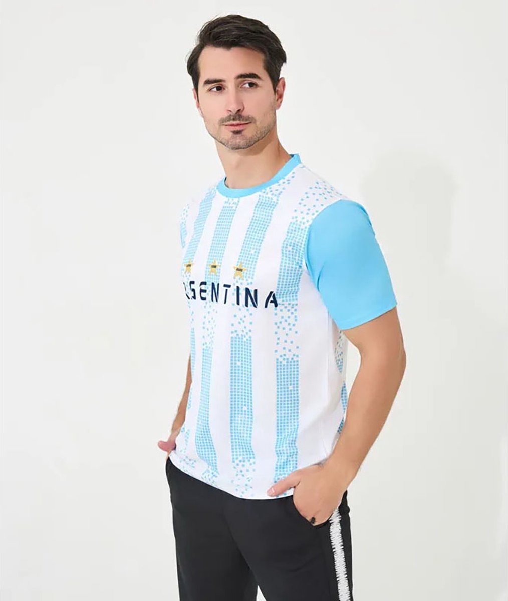 1014x1200-6 Fan voetbalshirt Argentinie voor de echte supporter maat S - Afbeelding 1