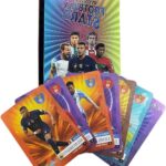 Set van 55 Voetbalkaarten, Waterdichte PVC Ruilkaarten in Wereldkampioenschap Ontwerp, Premium Collectie voor Fans en Verzamelaars, Reflecterende Voetbalkaarten in Kleurrijke Doos