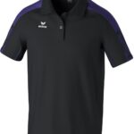 Erima Evo Star Polo Heren - Zwart / Violet | Maat: 4XL