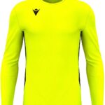 Macron Argo Keepershirt Lange Mouw Kinderen - Fluogeel / Zwart | Maat: 9-10 Y