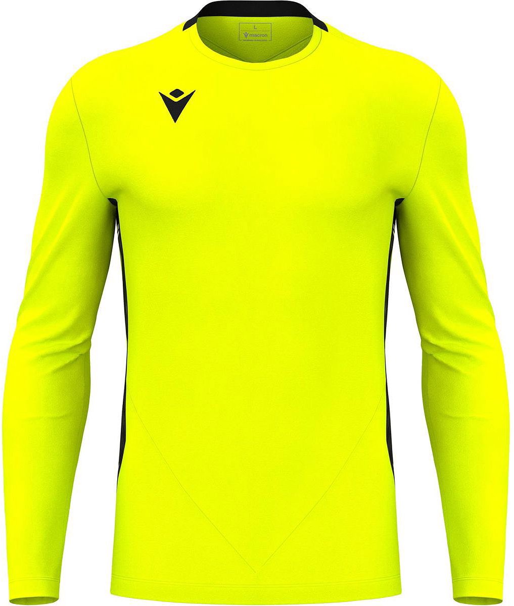 1017x1200-28 Macron Argo Keepershirt Lange Mouw Kinderen - Fluogeel / Zwart | Maat: 9-10 Y - Afbeelding 1