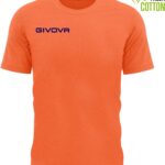 Katoenen T-shirt Givova Fris Oranje Fluo Oranje 2xl - XXL