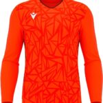 Macron Corvus Eco Keepershirt Lange Mouw Heren - Oranje / Zwart | Maat: 3XL