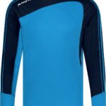 Masita | Keepersshirt Forza - Heren - Dames - Kind - Ademend Vochtregulerend Quick-Dry Technologie - SKY BLUE/BLACK - 152