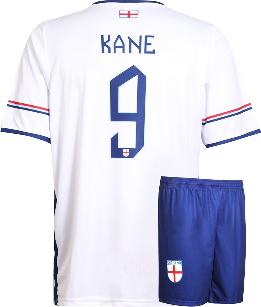 1021x1200-3 Engeland Voetbaltenue Kane Thuis - Voetbal Tenue Kinderen - Shirt en Broekje - Jongens en Meisjes - Volwassenen - Heren en Dames - Maat 164 - Afbeelding 1