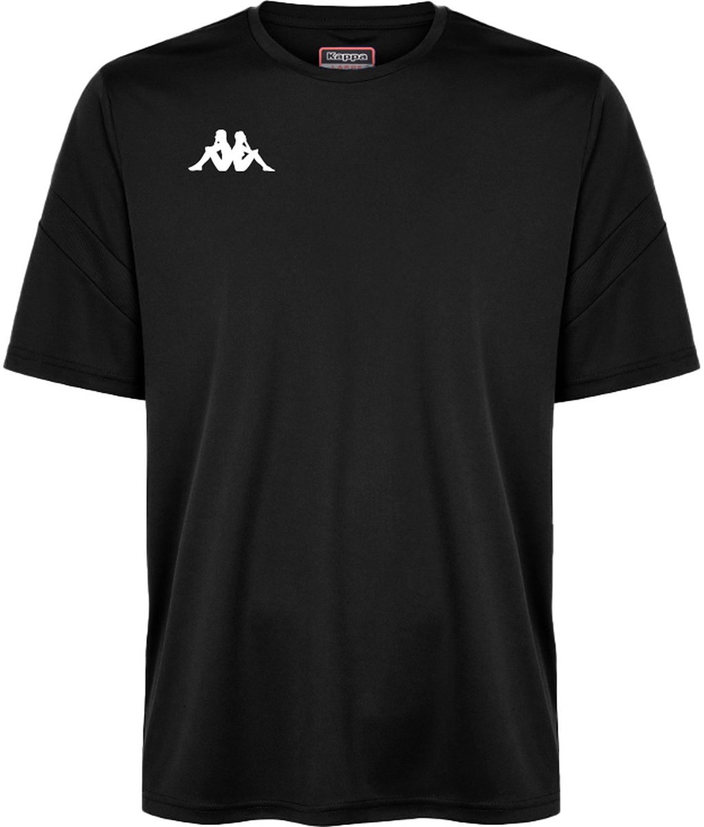1021x1200-5 Kappa Dovo Shirt Korte Mouw Heren - Zwart | Maat: S - Afbeelding 1