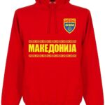 Macedonië Team Hoodie - Rood - XL