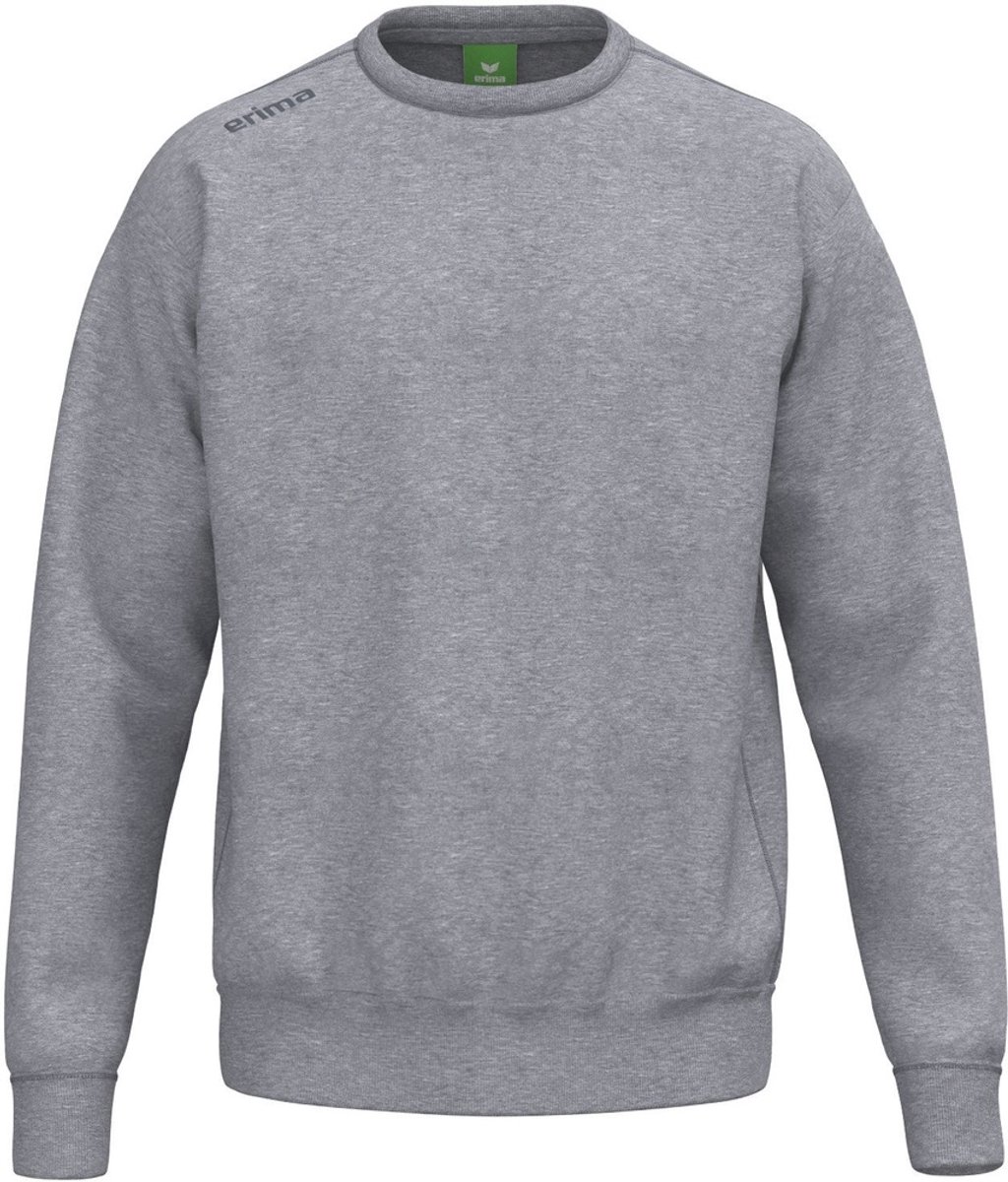1024x1200-21 Erima Sweatshirt Heren - Grey Melange | Maat: M - Afbeelding 1