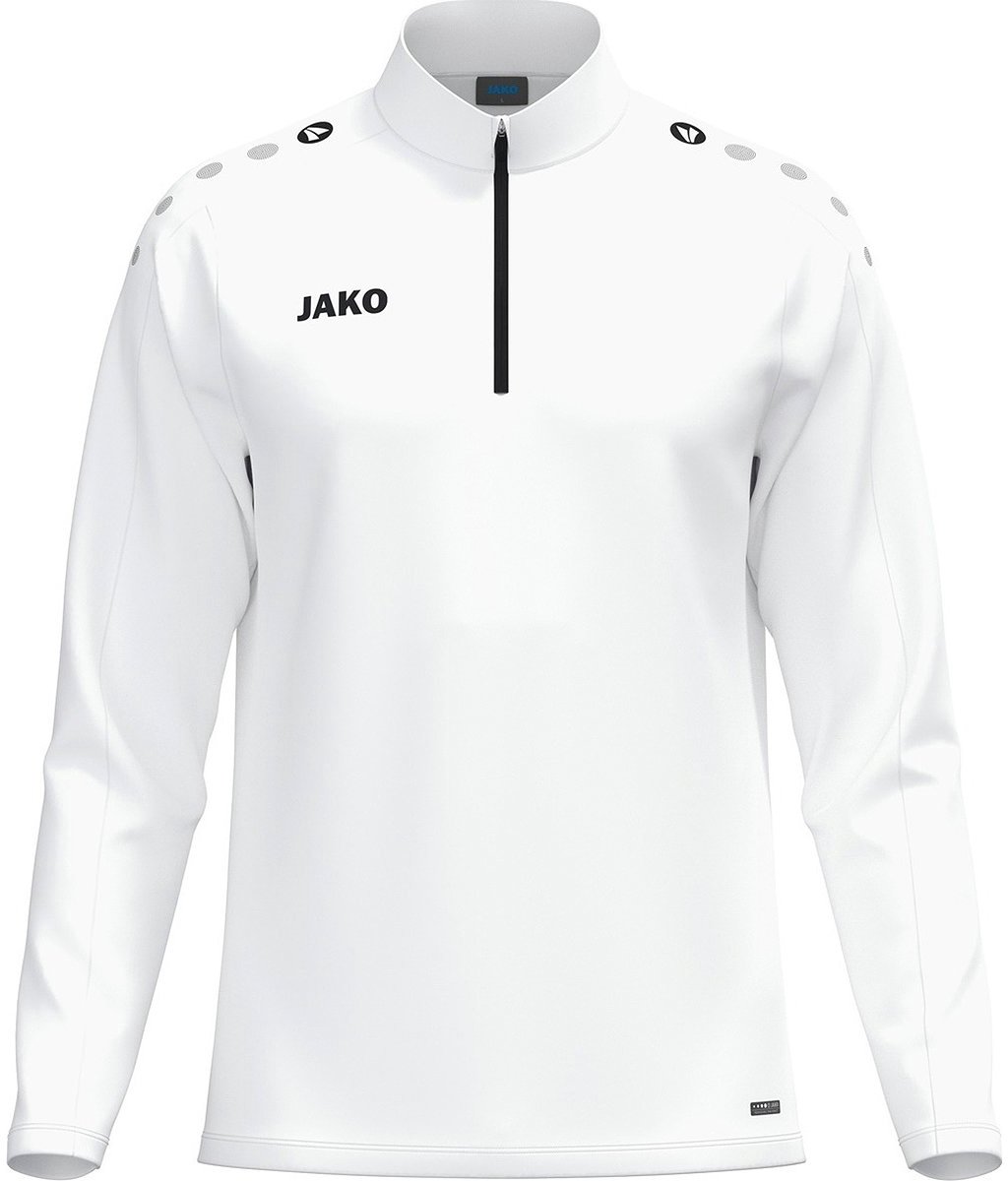 1024x1200-23 Jako One Ziptop Kinderen - Wit | Maat: 128 - Afbeelding 1