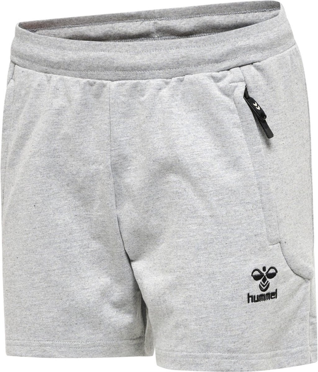 1024x1200-41 Hummel Damen Shorts Hmlmove Grid Cot. Shorts Woman Grey Melange-XXL - Afbeelding 1