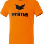 Erima Promo T-Shirt Heren - Oranje / Zwart | Maat: L