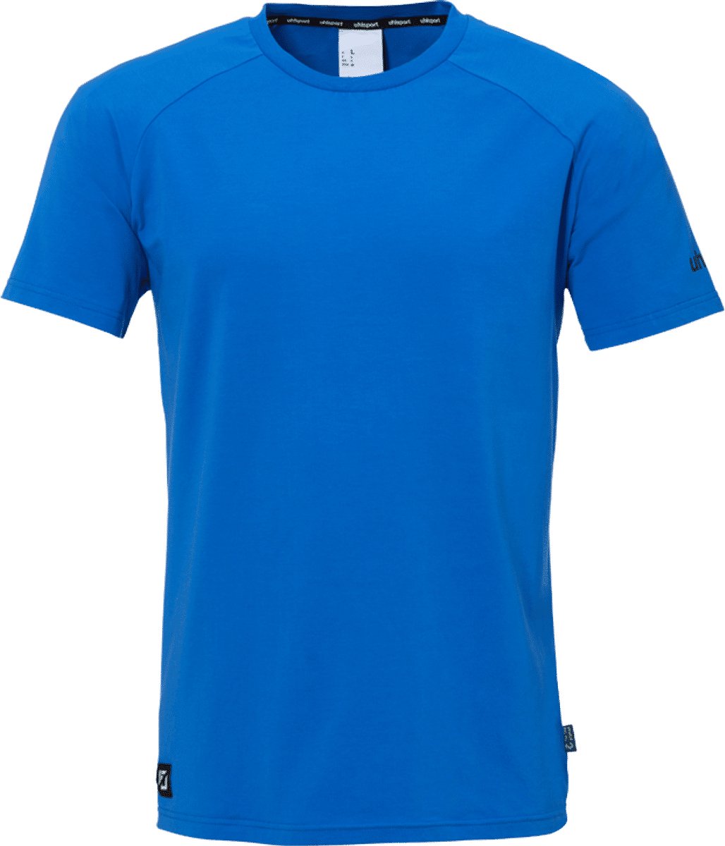 1028x1200-17 Uhlsport Id T-Shirt Kinderen - Azuurblauw / Zwart | Maat: 152 - Afbeelding 1