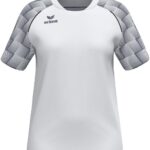 Erima Evo Star Shirt Korte Mouw Dames - Wit / Slate Grey | Maat: 34