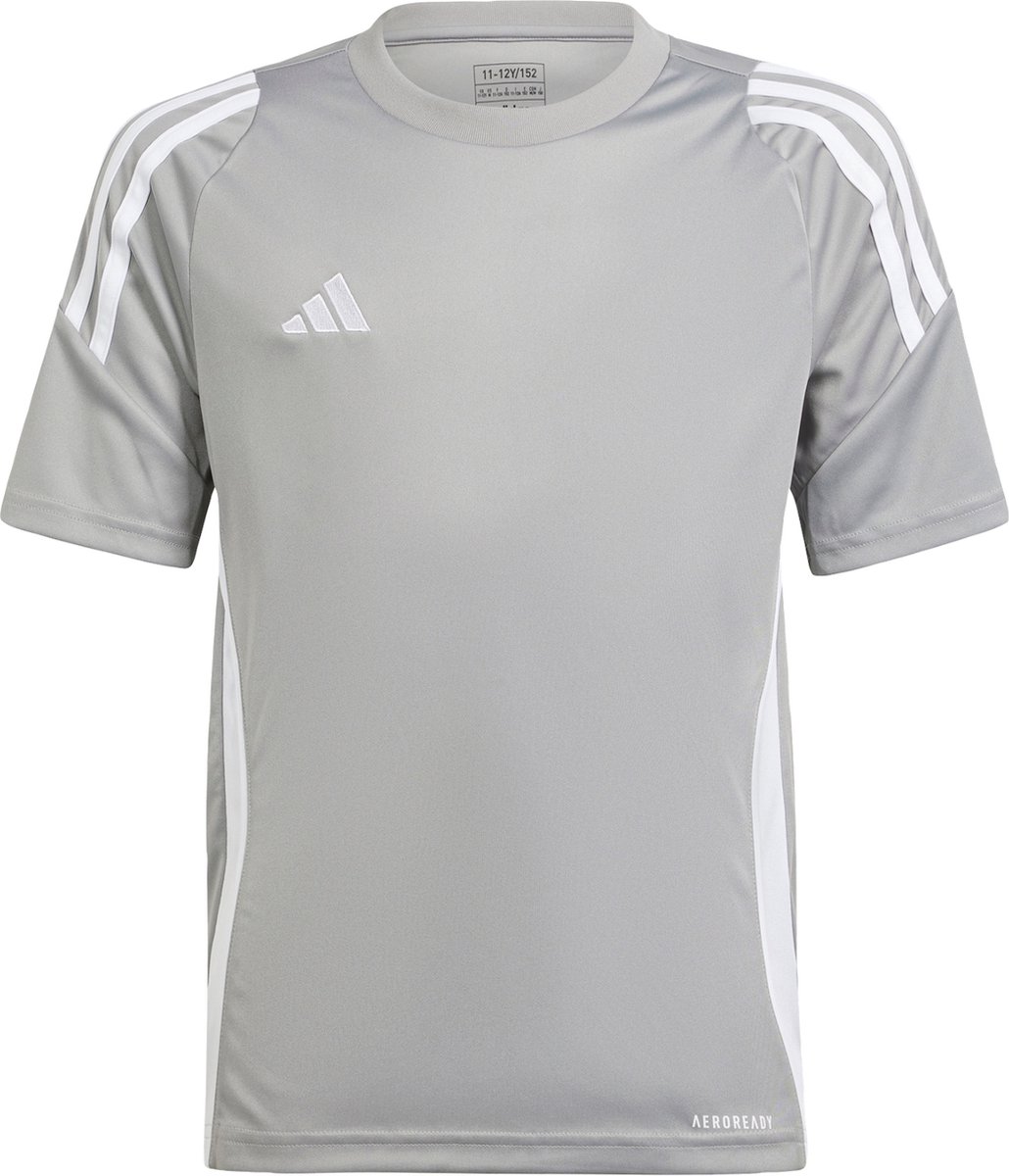 1030x1200-16 adidas Performance Tiro 24 Shirt Kids - Kinderen - Grijs- 140 - Afbeelding 1