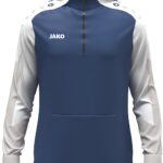 Jako Dynamic Hooded Half Zip Heren - Nachtblauw / Wit / Lichtgrijs | Maat: S