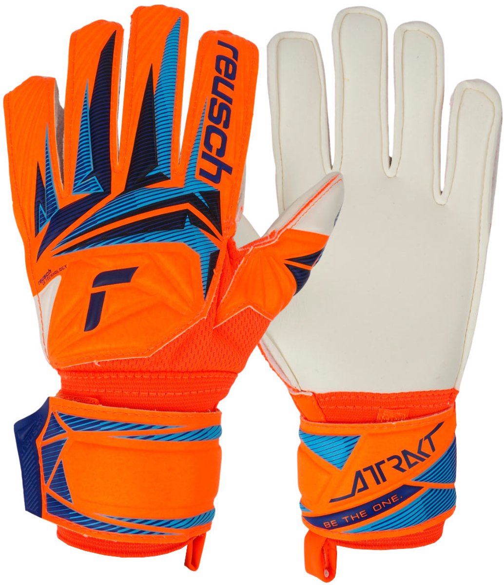 1034x1200-29 Reusch Keepershandschoenen Attrakt Advance Junior Oranje - Maat 5 - Afbeelding 1