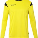 Uhlsport Squad 27 Voetbalshirt Lange Mouw Heren - Limoen / Zwart | Maat: 2XL