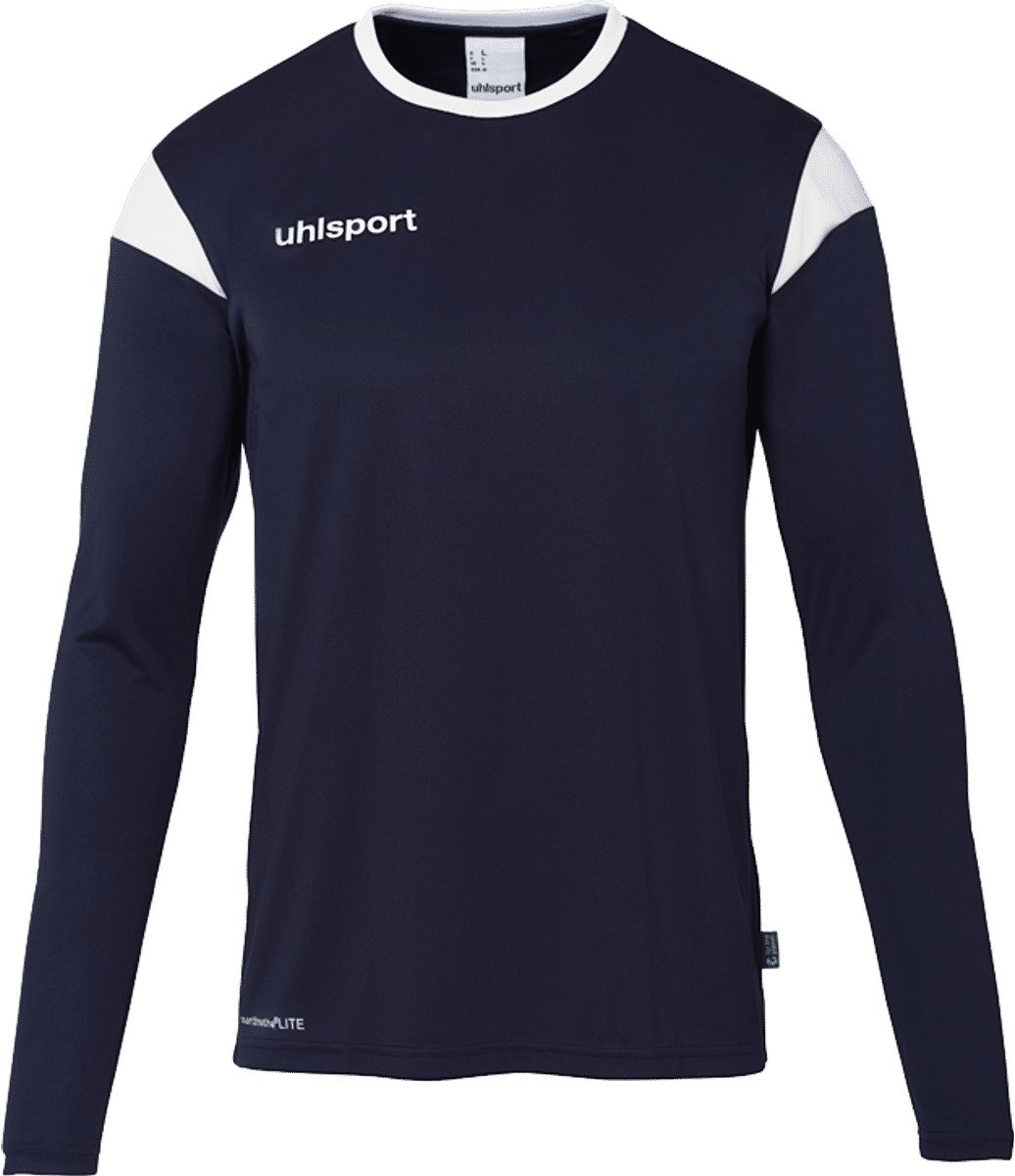 1036x1200-14 Uhlsport Squad 27 Voetbalshirt Lange Mouw Heren - Marine / Wit | Maat: S - Afbeelding 1