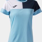Joma Crew V T-shirt Met Korte Mouwen Blauw XL Vrouw