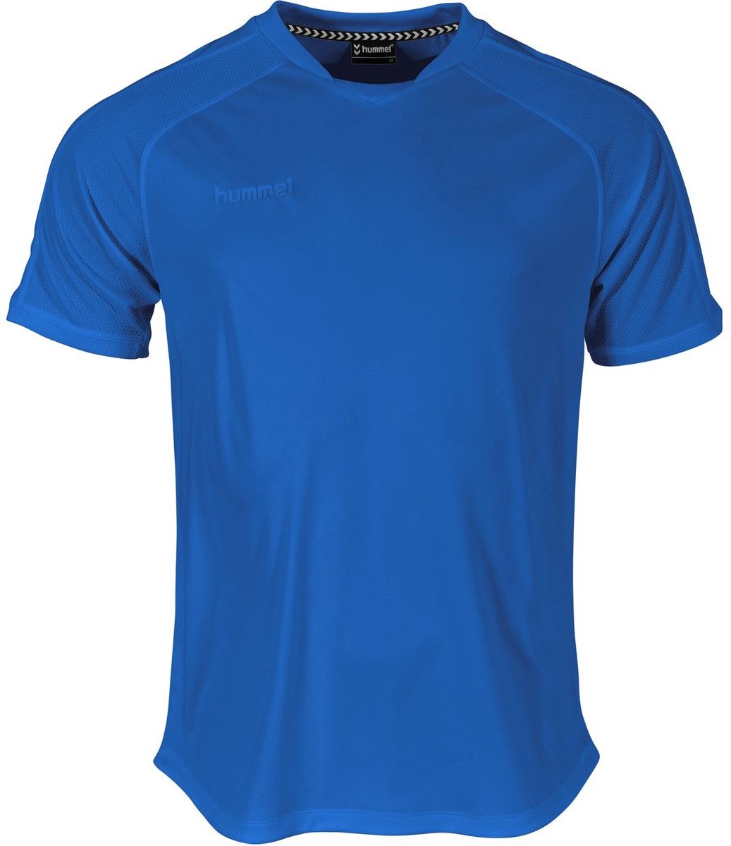 1037x1200-12 Hummel Tulsa T-Shirt Kinderen - Royal | Maat: 164 - Afbeelding 1