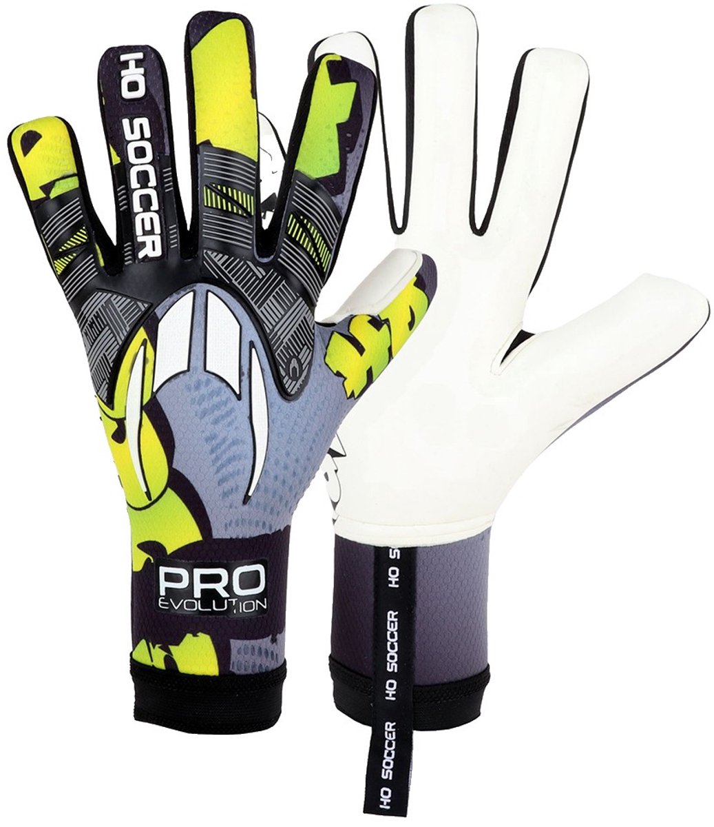 1037x1200-6 Ho Soccer Pro Evolution Graffiti Ng Keepershandschoenen Grijs 9.5 - Afbeelding 1