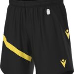 Macron Shen Eco Short Kinderen - Zwart / Geel | Maat: 7-8 Y