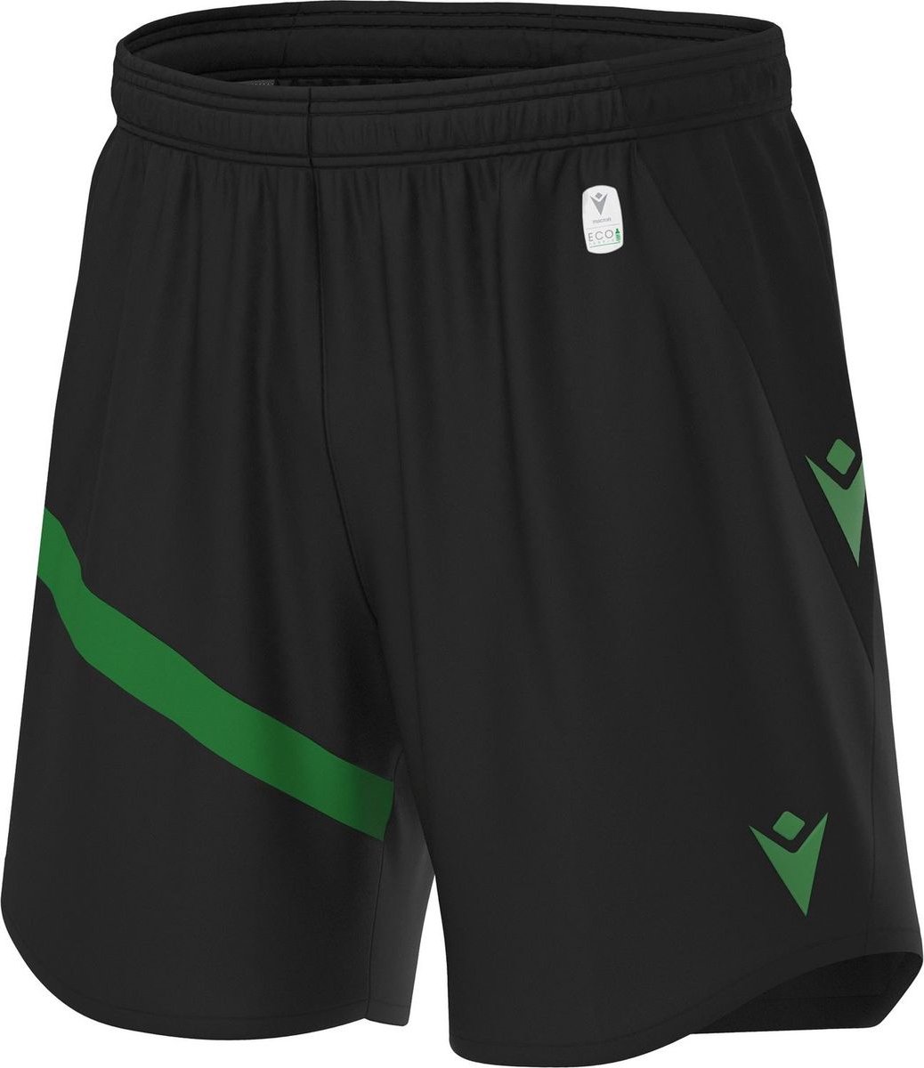 1038x1200-33 Macron Shen Eco Short Kinderen - Zwart / Groen | Maat: 9-10 Y - Afbeelding 1