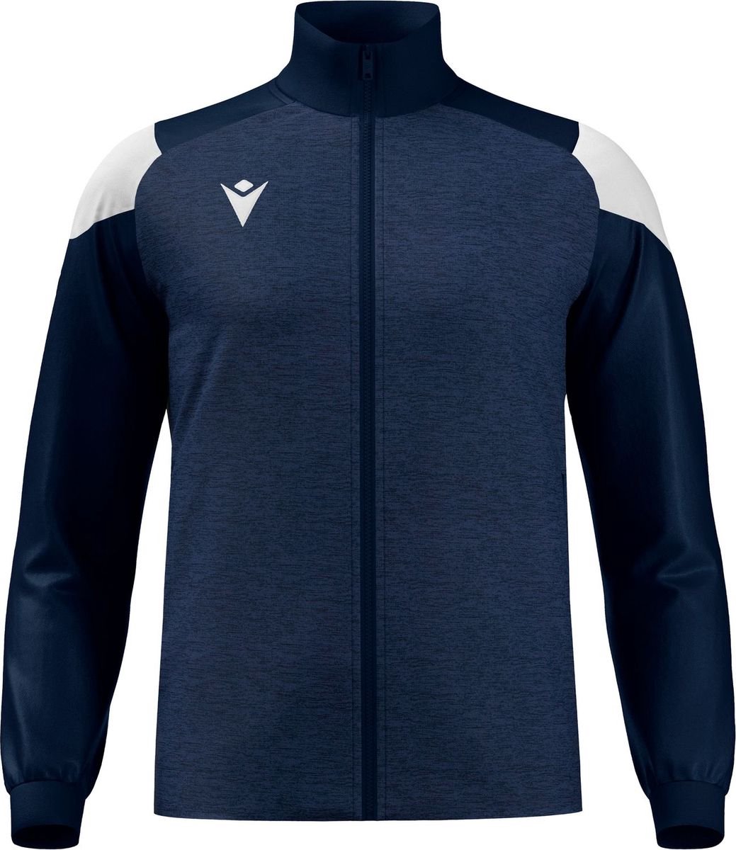 1039x1200-5 Macron Glory Prometheus Top Full Zip Heren - Marine / Wit | Maat: S - Afbeelding 1